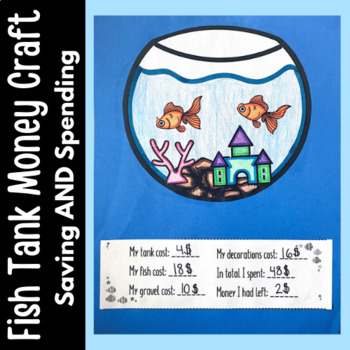 Preview of Fish Tank Money Craft | TWO Version | EDITABLE