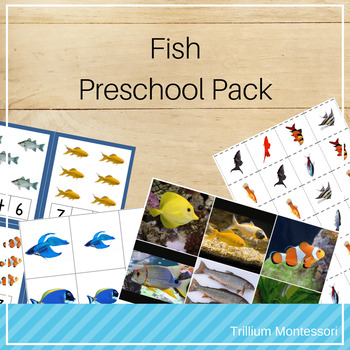Preview of Fish Theme Preschool and PreK Skills