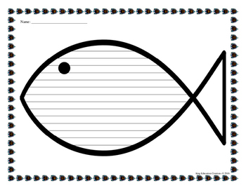Fish Writing Paper - Have Fun Teaching