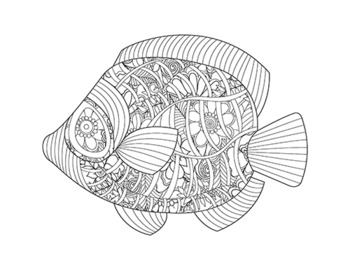 angel fish coloring pages