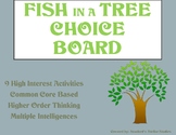 Fish in a Tree Choice Board Tic Tac Toe Novel Activities M