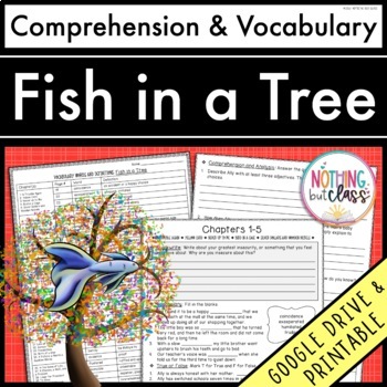 Preview of Fish in a Tree | Comprehension Questions and Vocabulary by chapter