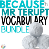 Because of Mr Terupt Novel Study Vocabulary BUNDLE | Easy 