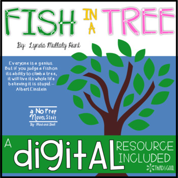 Preview of Fish in a Tree Novel Study and DIGITAL Resource