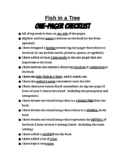 Fish in a Tree ONE-PAGER Checklist for Students