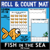 Fish in the Sea Roll and Count Mat with Printable Manipula