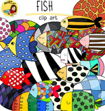 Fish patterns clip art