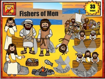 Preview of Fishers of Men Clip Art: Bible Story Series by Charlotte's Clips
