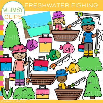 Kids Fishing Clip Art – Whimsy Clips