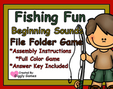 Fishing Fun Beginning Sounds File Folder Game