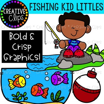 Kids Fishing, Clipart, Clipart Commercial Use, Vector Graphics, Clip Art,  Digital Images CL1354 -  Canada