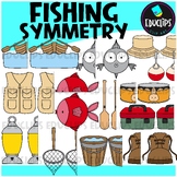 Fishing Symmetry Set Clip Art Set {Educlips Clipart}