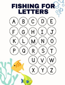 Fishing for Letters by Kennedy Kamish | TPT