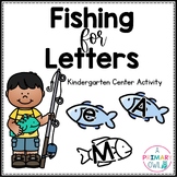 Fishing for Letters Kindergarten Alphabet Review Center Activity