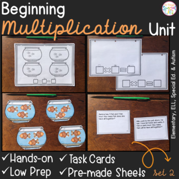 Preview of Beginning Multiplication -Set 2- for Elementary and Special Ed