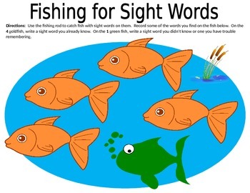 Preview of Fishing for Sight Words