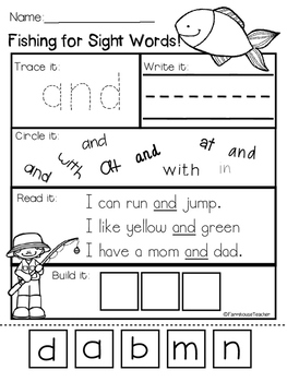 Fishing for Sight Words Bundle by FarmhouseTeacher | TPT