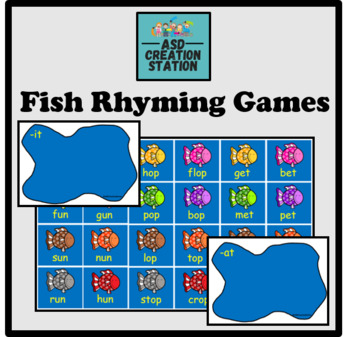 Preview of Rhyming fish game phonological awareness