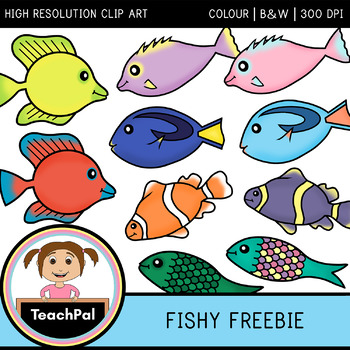 Preview of Fishy Freebie - Free Fish Clip Art