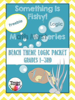 Preview of Fishy Math- Logic and Critical Thinking Worksheets Freebie