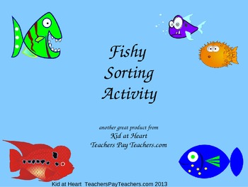 Preview of Fishy Sorting Activity