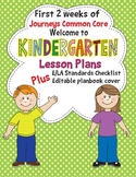 Kindergarten Lesson Plans First 2 Weeks Journeys Common Co