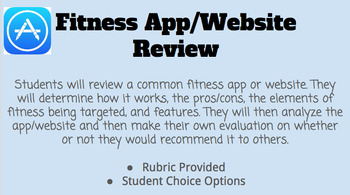 Preview of Fitness App/Website Review