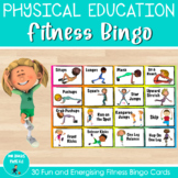 Physical Education Lesson - PE Fitness Bingo