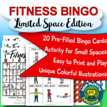 Preview of Fitness Bingo for Physical Education, Elementary