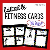Fitness Cards {Editable}