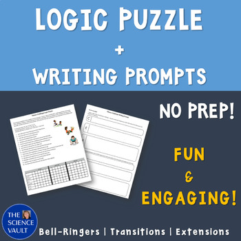 Preview of Logic Puzzle and Claims Evidence Reasoning Writing Prompt