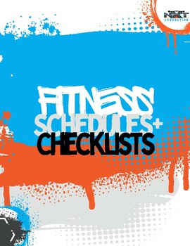 Preview of PE and Health: 10 Different Fitness Checklists and Schedules