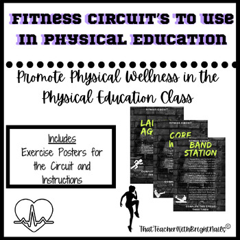Preview of Fitness Circuit For Phys. Ed Class