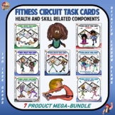 Fitness Circuit Task Cards: Health & Skill Related Compone