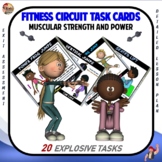 Fitness Circuit Task Cards: Muscular Strength and Power