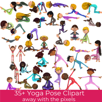 Yoga Black And White Clipart Images For Free Download - Pngtree