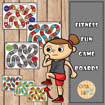Preview of Gross Motor Fitness Fun Game Boards
