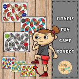 (FLASH DEAL $3) Gross Motor Fitness Fun Game Boards