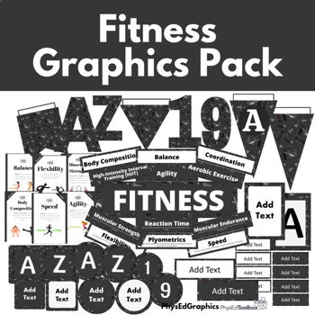 Preview of Fitness Graphics Pack