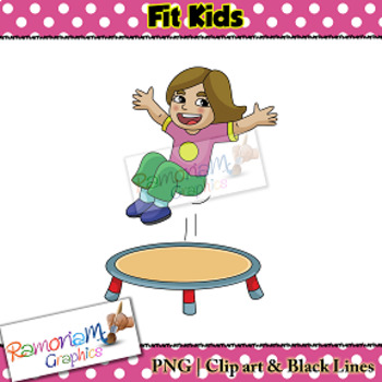 Fitness Kids Clip art by RamonaM Graphics | Teachers Pay Teachers