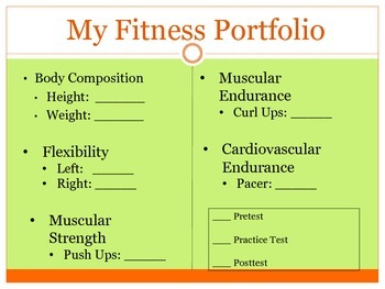 Preview of Fitness Portfolios