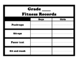 Fitness Records Page