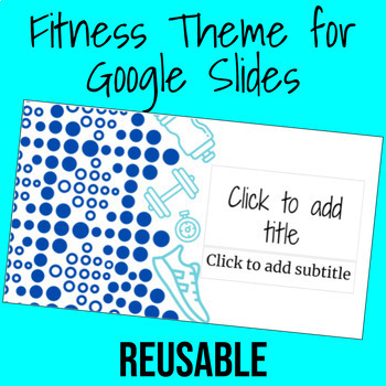 Preview of Fitness Slideshow Theme Template