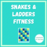 Fitness Snakes and Ladder Game Board for PE