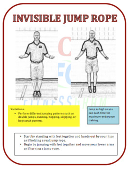 Preview of Fitness Test Training Cards: Four Fitness Tests