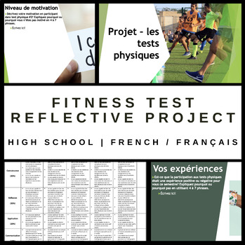 Preview of Fitness Testing Reflection Project - High School Physical Education (French)