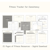 Fitness Tracker for Consistency, Sleep Tracker, Water Trac
