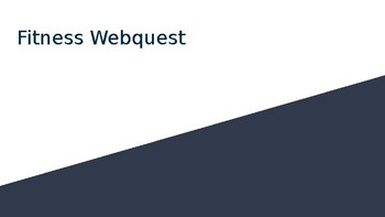 Preview of Fitness WebQuest