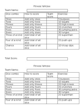 Yahtzee Score Card Print Ready File Yahtzee Scoresheet -  Portugal