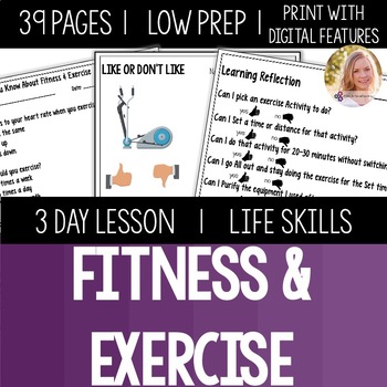 Preview of Fitness and Exercise. Personal Health. Life Skills Special Ed